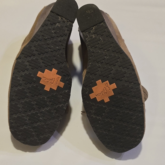 Sam Edelman Suede Beaded Fringe Moccasin Wedge - Picture 7 of 10